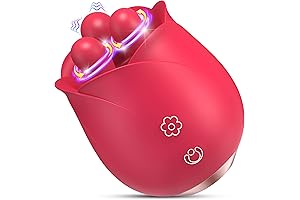 Rose Sex Toy with Trio of Stroking Heads - MEANINGS Rosa, Rose...
