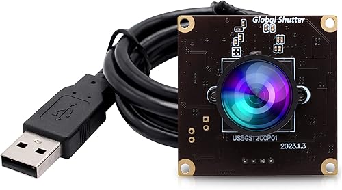 Miniatura 1 de ELP Módulo de cámara USB de obturador global gran angular de alta velocidad para computadora 1080P Mini UVC USB2.0 Tablero de cámara web con lente
