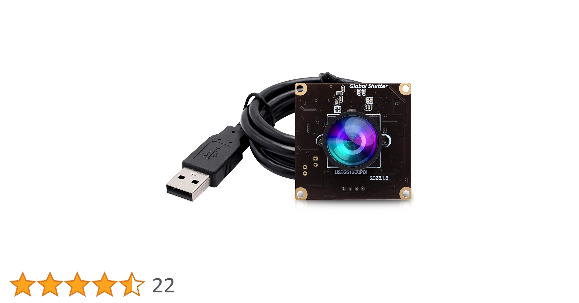 ELP USB カメラ グローバルシャッター 50fps 高速 USB 広角 Amazon.co.jp: ELP 高速広角グローバルシャッター USBカメラモジュール