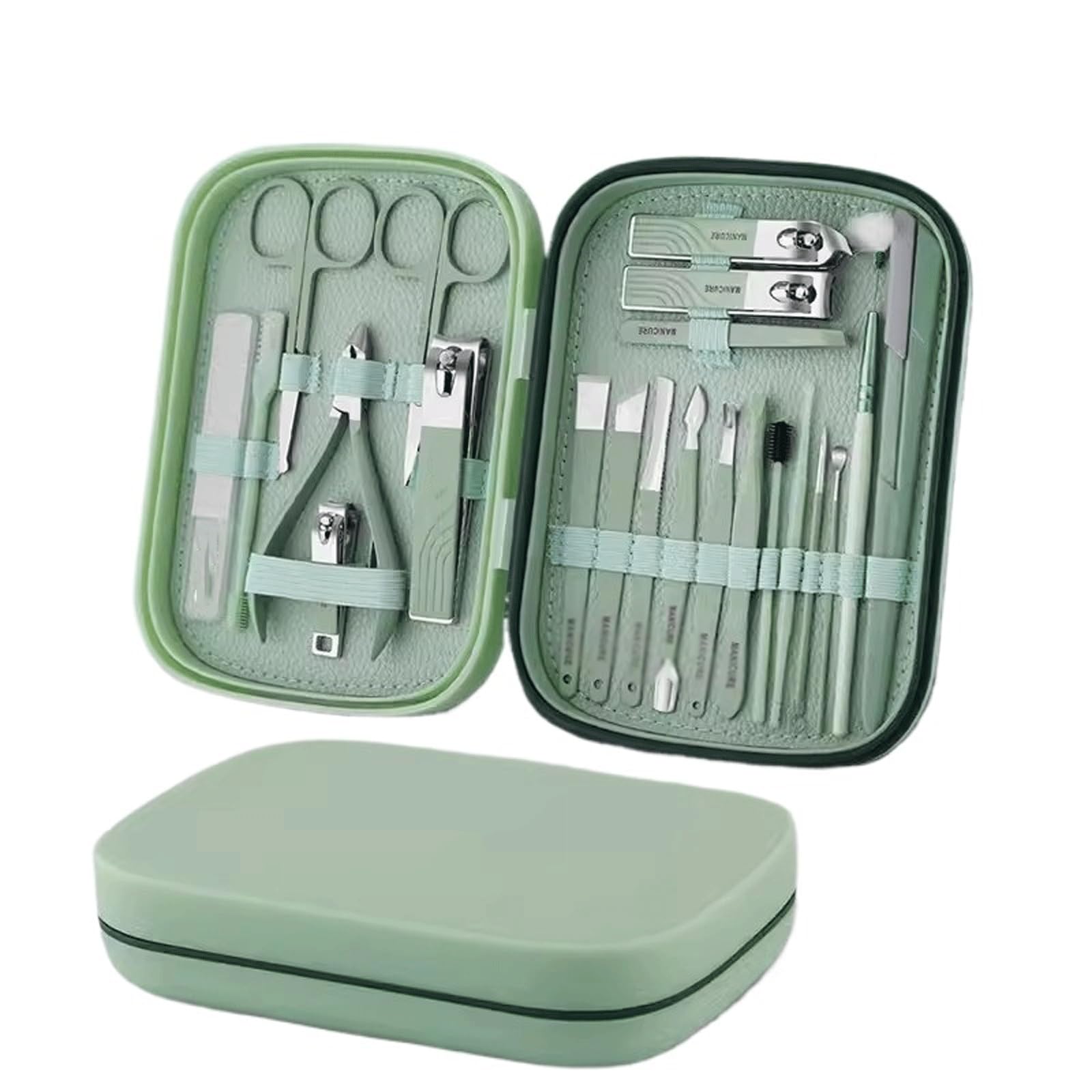 Kit Tagliaunghie Professionale Tagliaunghie grande anti-schizzi con bocca piatta aperta Set di tagliaunghie con bocca smussata Tagliaunghie grande for uso domestico for donne singole per il regalo del