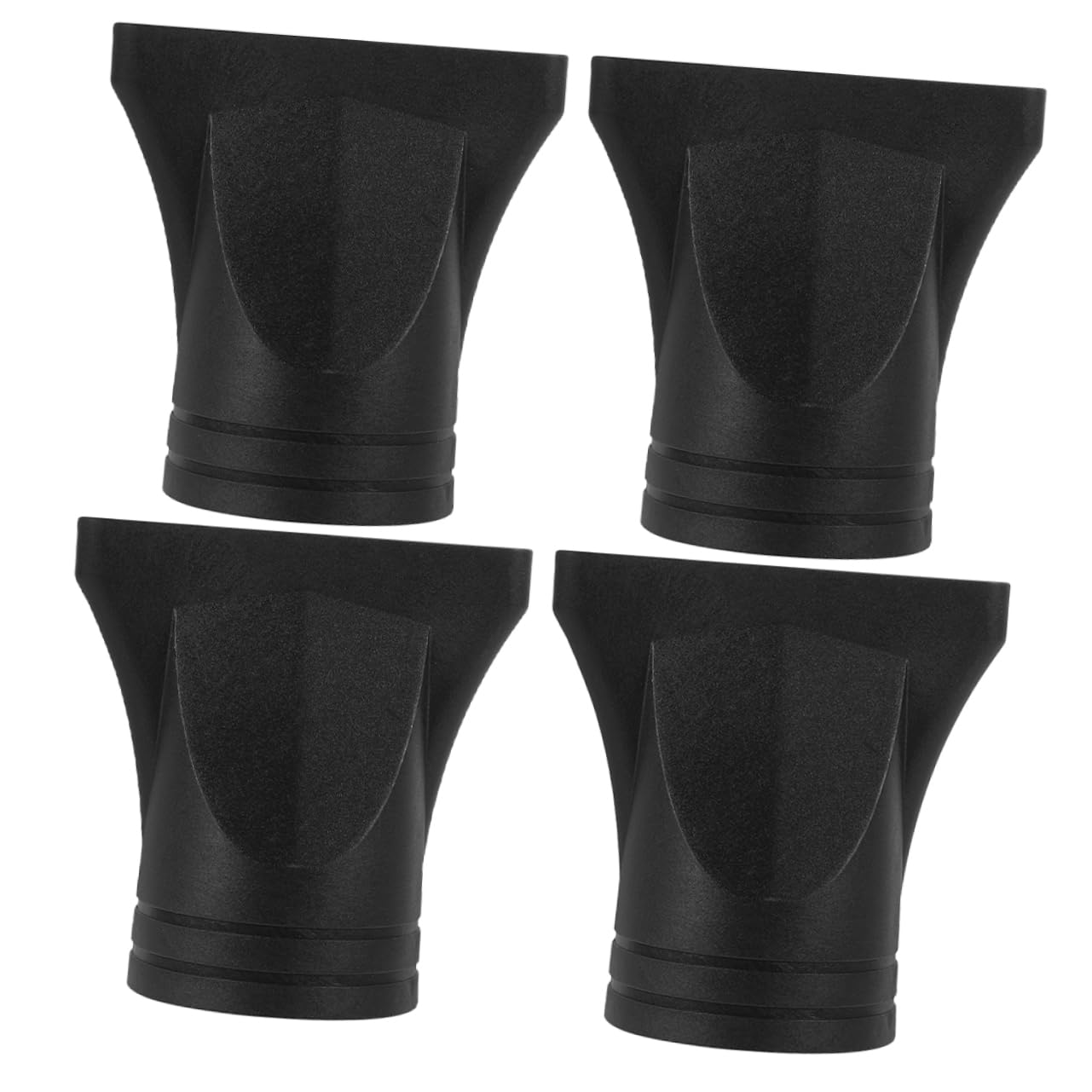Hohopeti Accessori Focalizzato Pezzi Concentratori per e 4 Ugelli Asciugacapelli 4-4,8 Neri in Plastica Flusso D'aria Facile Installazione Cm per Phon