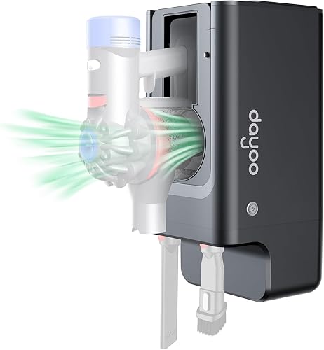 Miniatura 1 de DAYOO Estación de autovaciado para aspiradora Dyson V8, colector de polvo que evita el polvo, recolección de basura manos libres con succión de