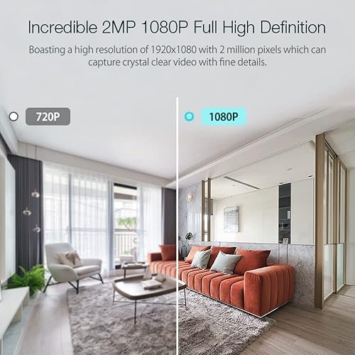 Miniatura 5 de Hoibampu 2 bombillas de seguridad para cámara de aire libre 360 grados de rosca en la cámara de enchufe WiFi inalámbrica para el hogar vigilancia de