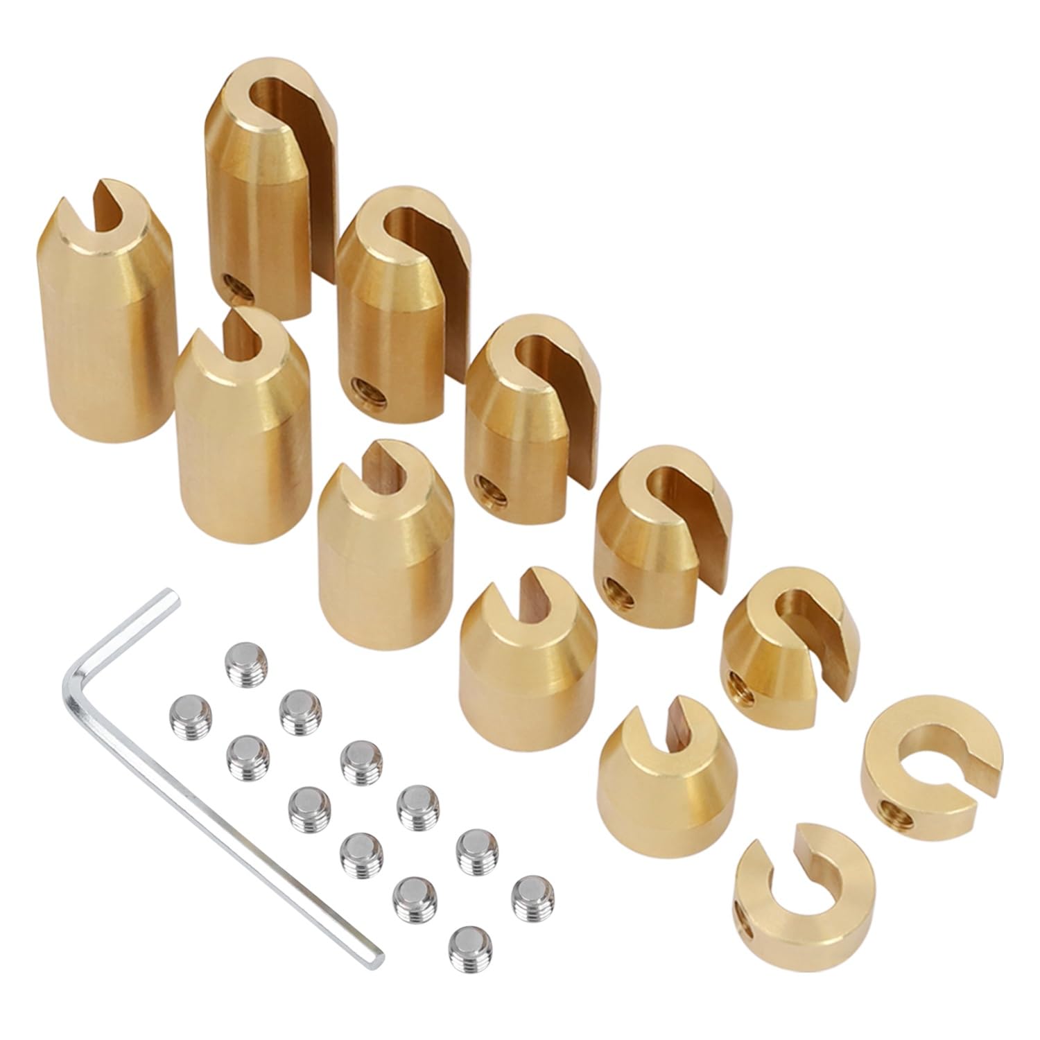 AFEISOL 12 Pack Brass Motorcycle Wheel Weights Refill Kit