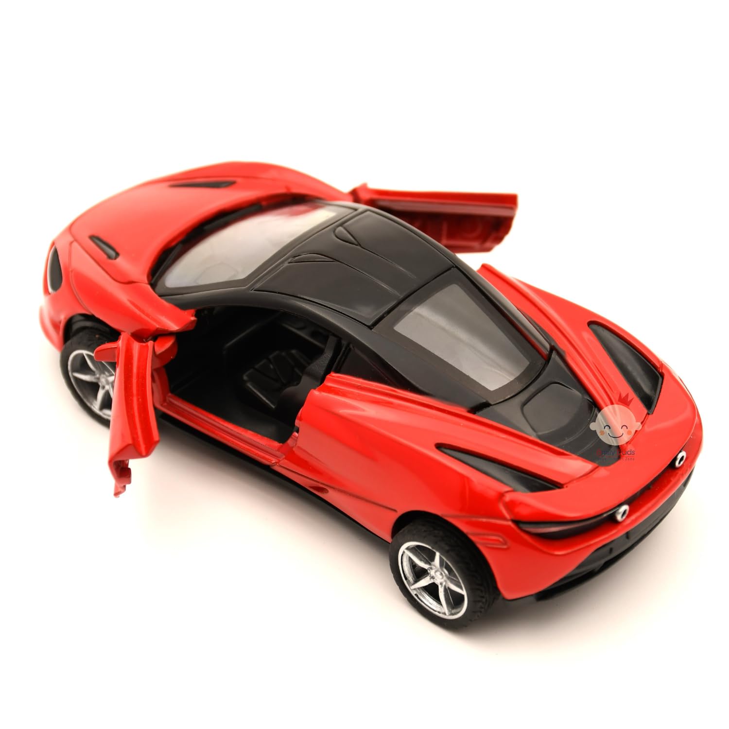 Smily Buds - Diecast Metal Car Model Ferrari Toy Cars for Kids Pull Back Openable Doors - Red (B0D37W1F2W) Amazon Price History, Amazon Price Tracker