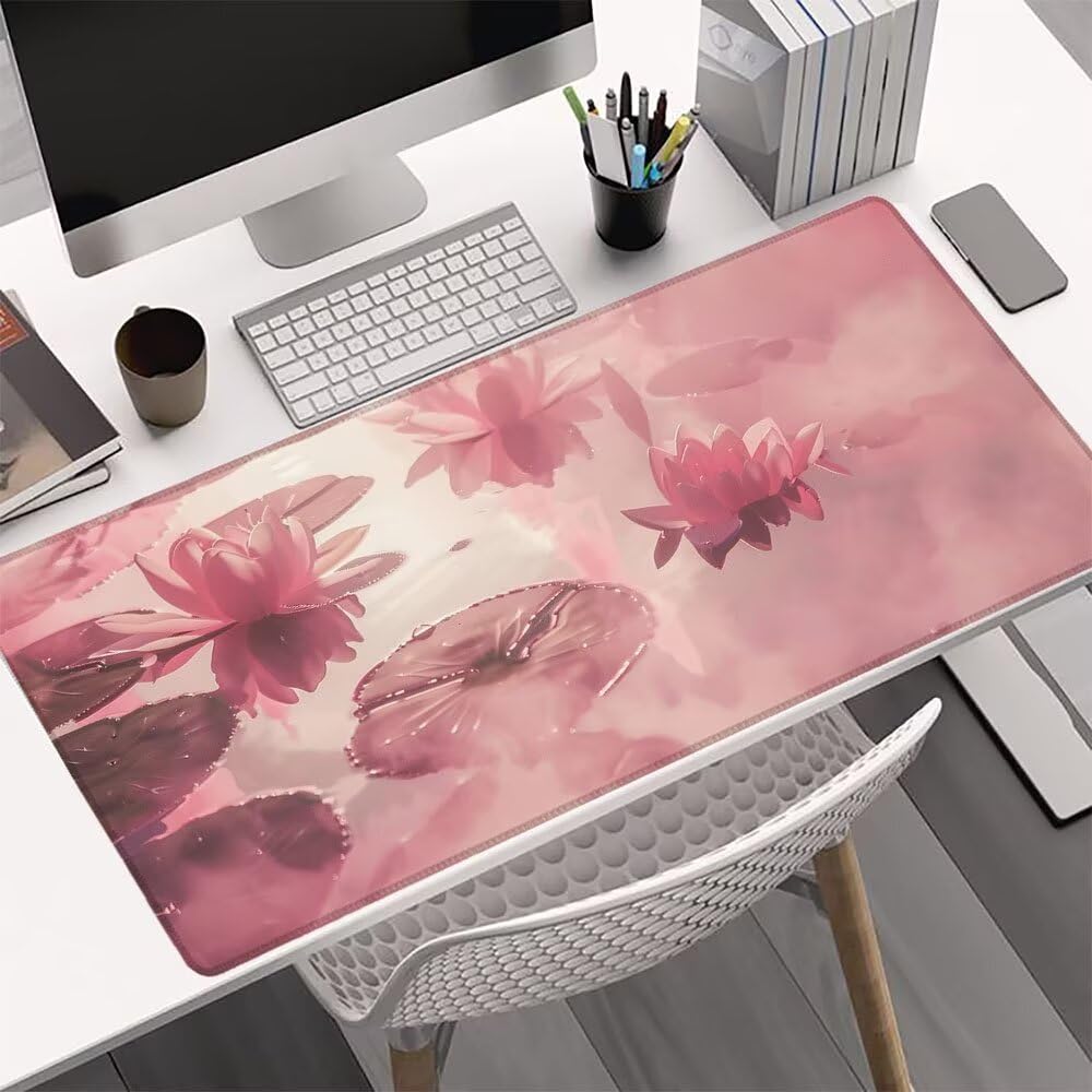 Podkładka pod mysz, 1200 x 600 x 3 mm, gamingowa podkładka pod mysz, XXL, duża, podkładka na biurko, antypoślizgowa, gumowa podstawa, szyte krawędzie, podkładka na biurko, poprawia precyzję i prędkość