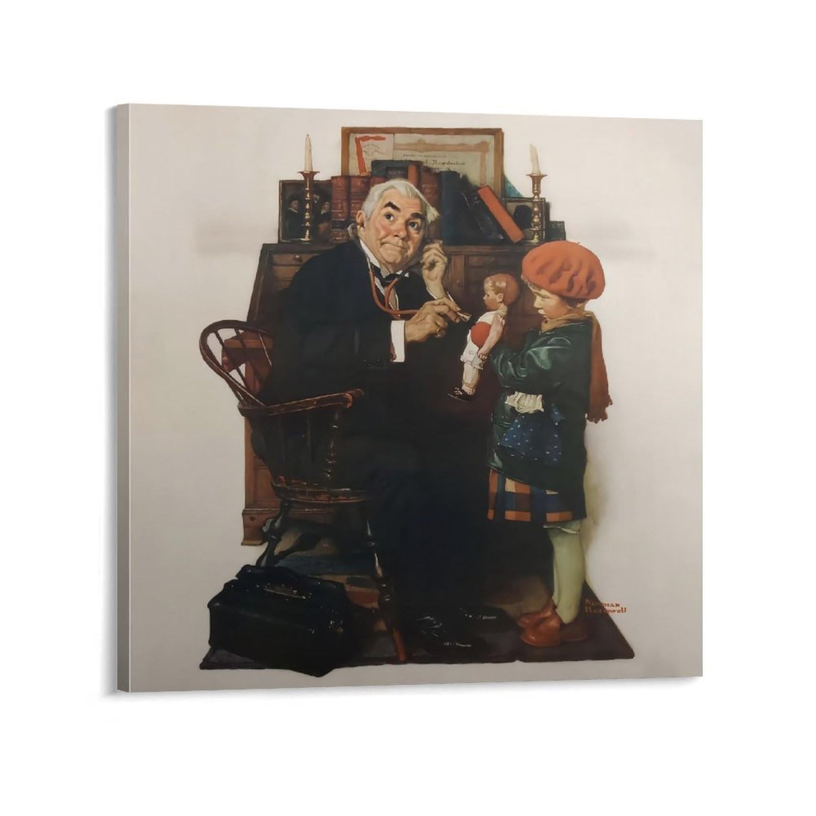 Amazon.co.jp: Norman Rockwell ノーマンロックウェル（医師と人形