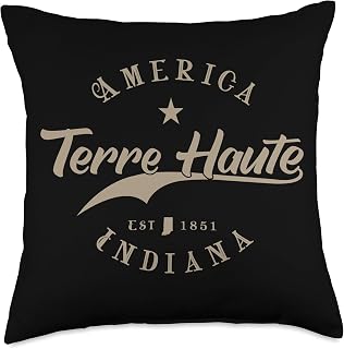 Terre Haute IN | Indiana Throw Pillow
