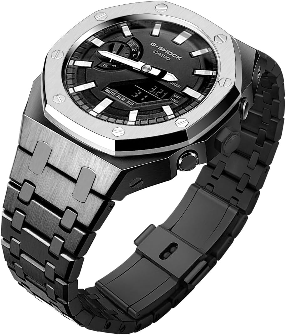 カシオGーSHOCK 2100シリーズ/GMー2100ー1AJFステンレスカバー 楽天市場】正規品 メタルケース G-SHOCK Gショック シルバー色