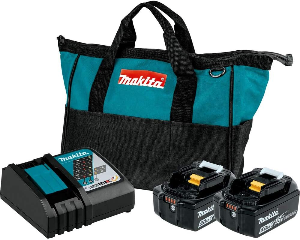 BL1850BDC2 18V LXT® Lithium-Ion Battery and Rapid Optimum Charger Starter Pack (5.0Ah)