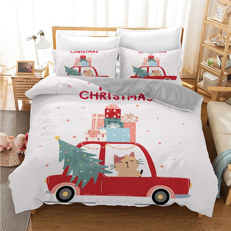 Housse de couette adaptée aux garçons et filles pour créer un lit douillet en microfibre blanche
