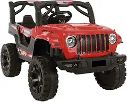 Bang Toys Carro Elétrico Mini Jipe 12v Recarregável Vermelho