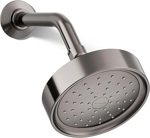Miniatura 42 de Kohler 965-AK-2MB Purist Cabezal de ducha de una sola función, 2.5 gpm, latón moderno cepillado vibrante Latón cepillado vibrante.,Negro
