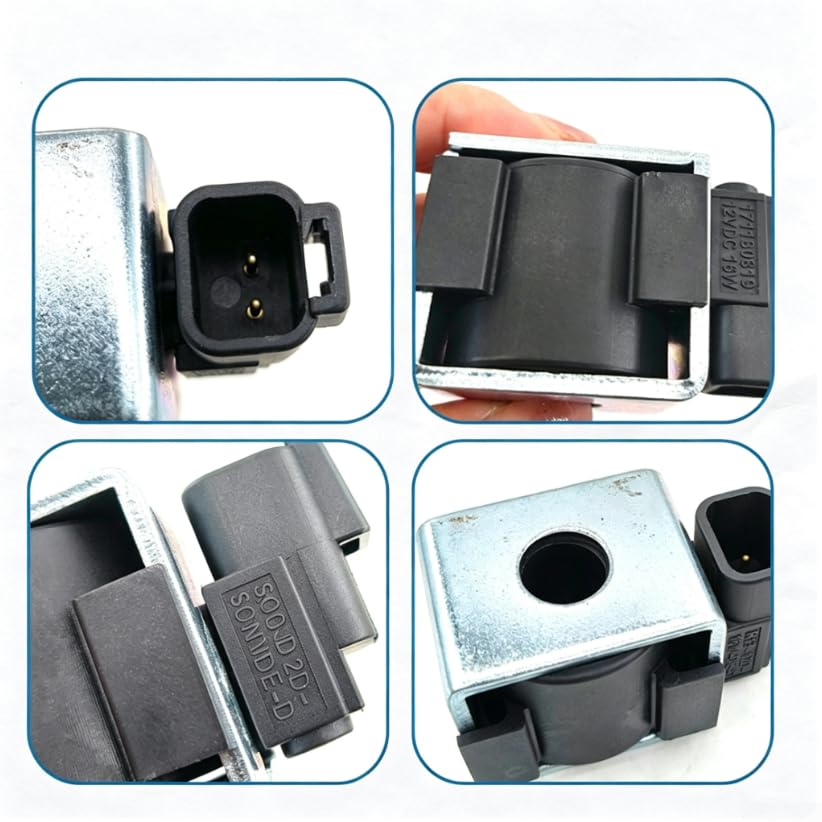 Solenoide piloto de aluminio, 24 V, resistente para maquinaria de