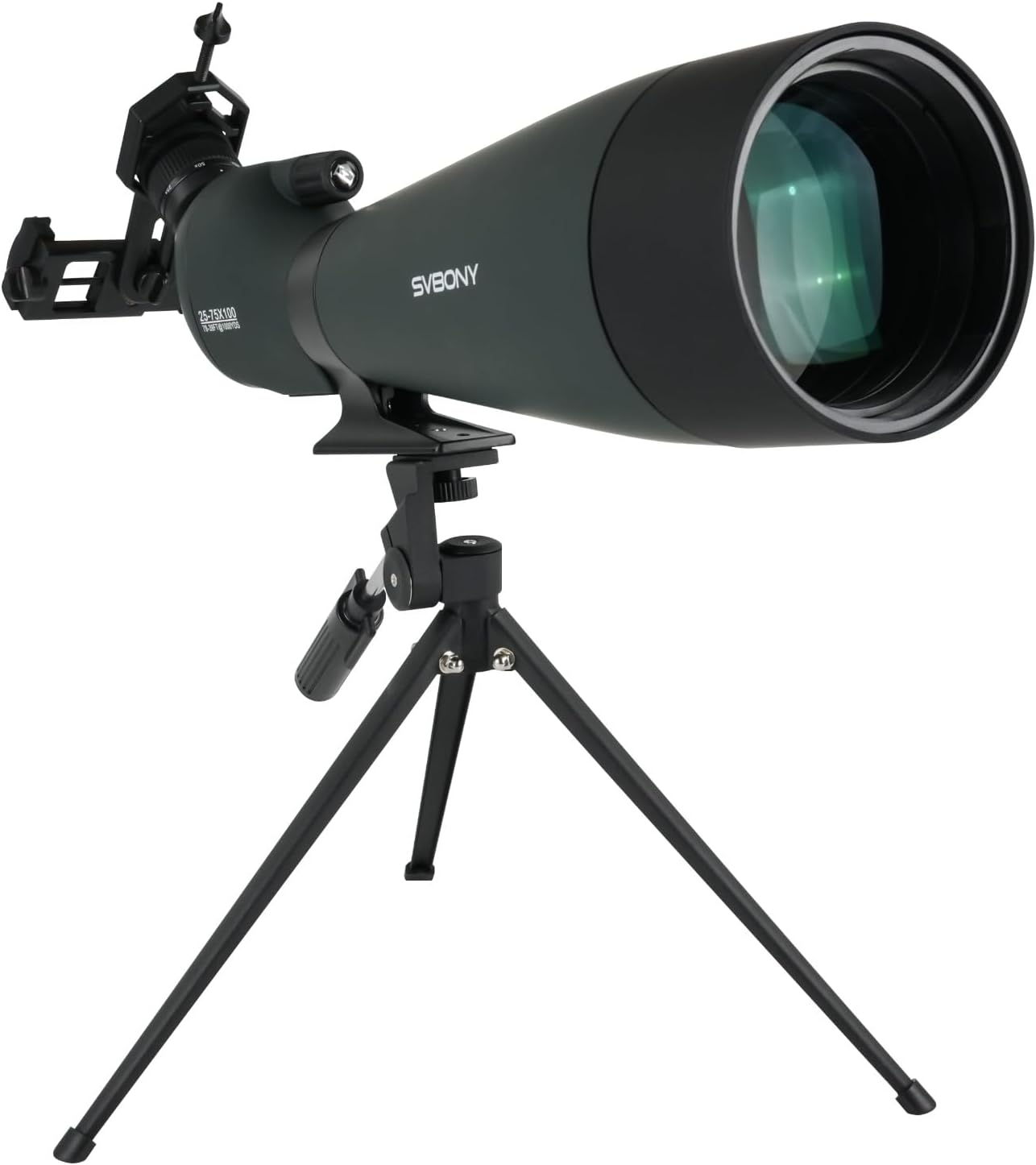 SVBONY SV28 100mm Angled Spotting Scope for Target Shooting