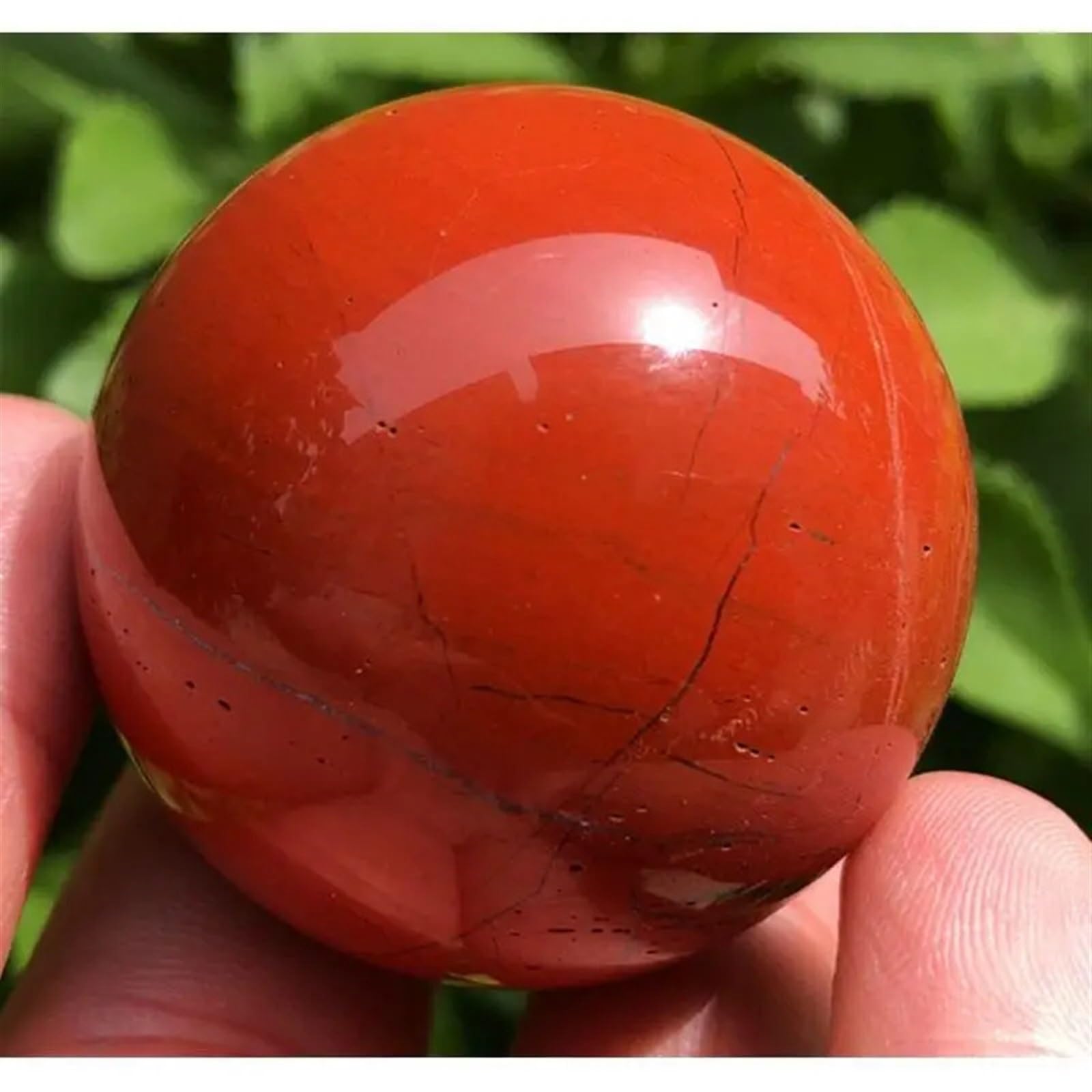 AARTERZZA Quartz Crystal red Jasper Ball as Gift Ornaments (Size : 50-60mm)