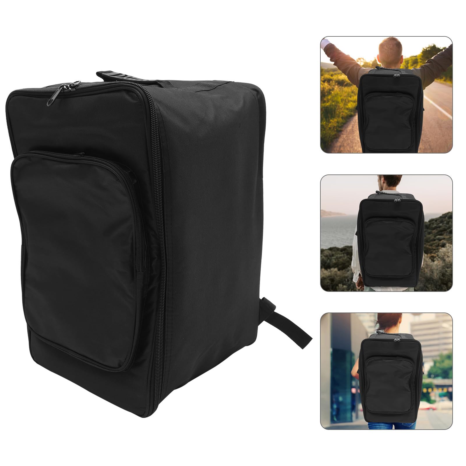 Schlagzeugtasche Cajon mit Gepolstertem Oxford Bezug und Verstellbarem Schultergurt Rucksack für Musiker Kompakte Größe für Aufbewahrung und Transport