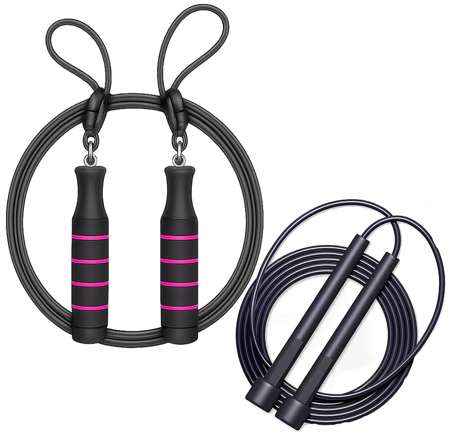 Adjustable Skipping Rope for Men & Women | Speed Jump Rope for Cardio, Weight Loss, Fitness & CrossFit | Tangle-Free, Lightweight-image-46