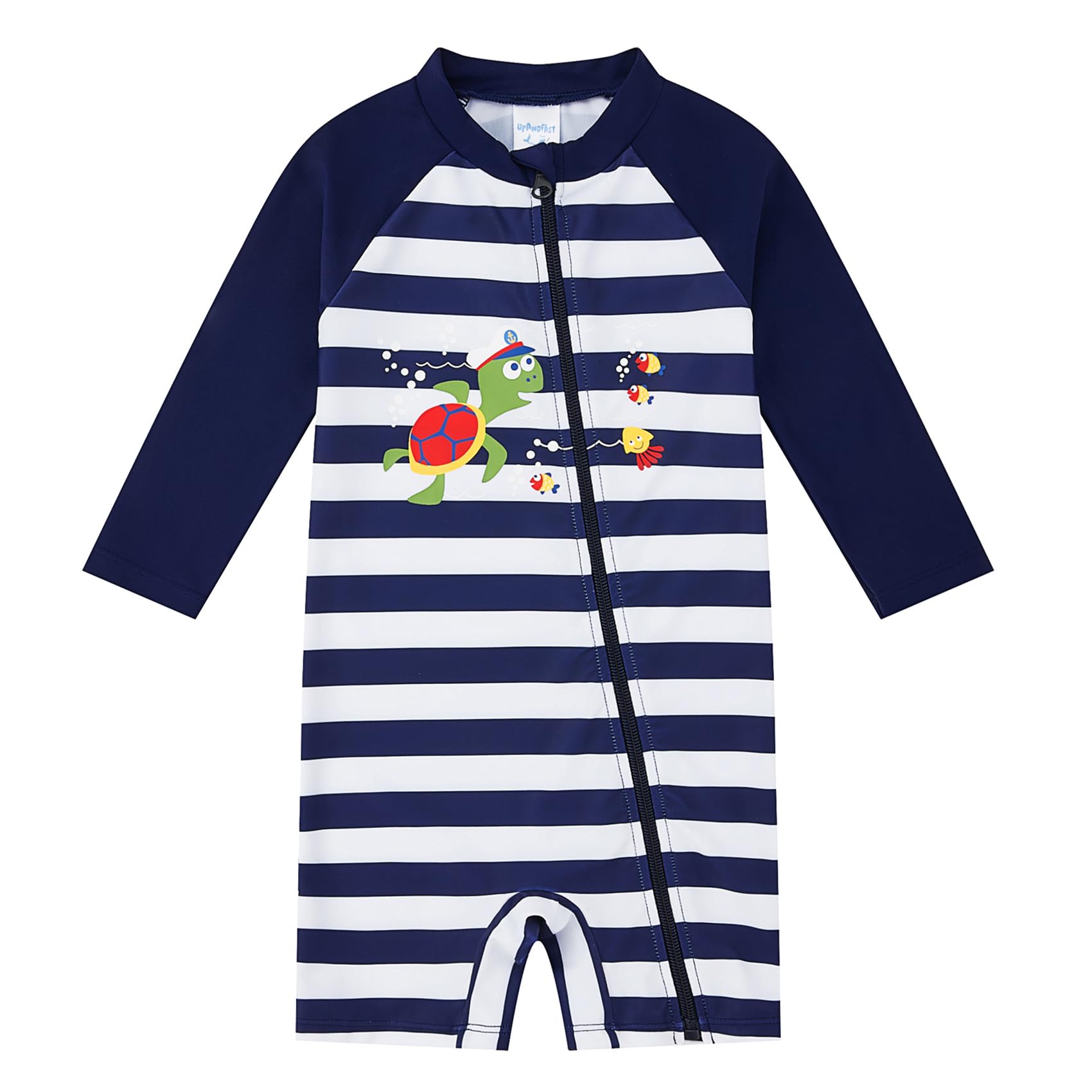 Costume da Bagno per Bambino/Ragazza con Protezione Solare UPF 50+ Costume da Sole a Manica Lunga con Cerniera Completa per Neonato (3-36 Mesi)