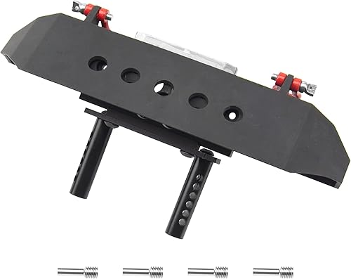 Miniatura 2 de ShareGoo Parachoques de metal con remolque de remolque compatible con Axial SCX10 90046 90047 Traxxas TRX-4 Redcat Gen8 110 RC Crawler Car