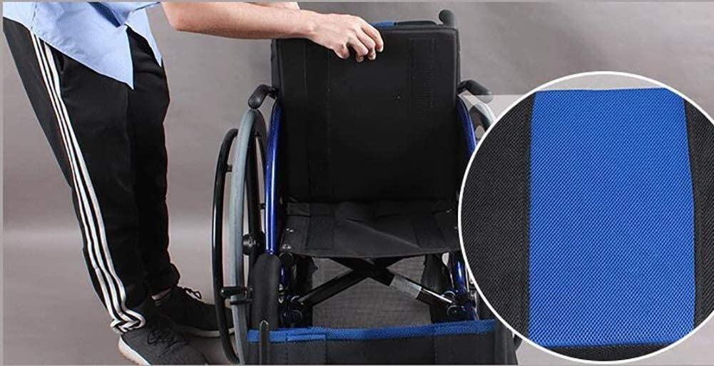 Wózek Inwalidzki Ze Stopu Aluminium, Składany Super Lekki Skuter Sportowy Odpowiedni Dla Seniorów Niepełnosprawnych/Blue/38Cm