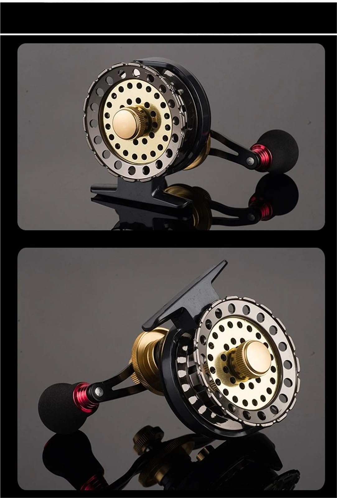 Moulinet De Pêche en Radeau Métal 6 + 1BB avec Force Traînée