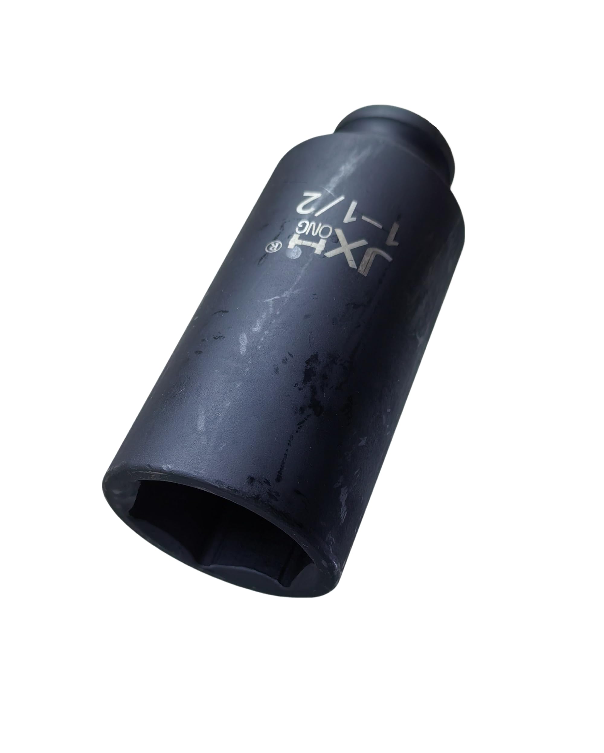 Llave de vaso de impacto de 1/2 pulgada de 1-1/2 pulgadas, extra profundo, 6 puntos, 4.7 pulgadas de largo, acero de aleación Cr-V tratado térmicamente