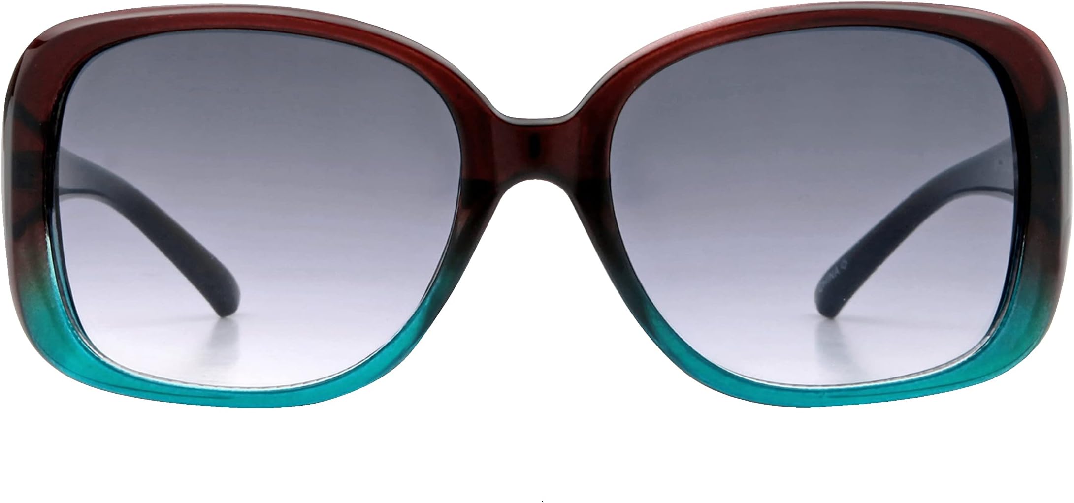 Foster Grant Women's Lcvl2101 Teal Sunglasses, Dark Brown Crystal, One Size UK
