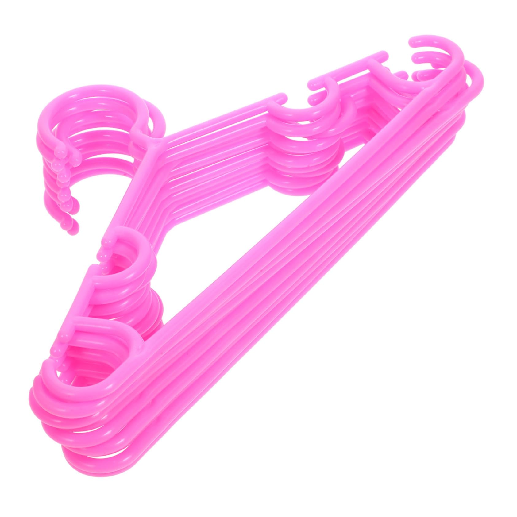 TOPBATHY 50 Uds Perchas para Niños Perchas para Ropa para Faldas Estante para Ropa Percha para Botas Que Ahorra Espacio De Plástico para Niños Pequeños Percha para