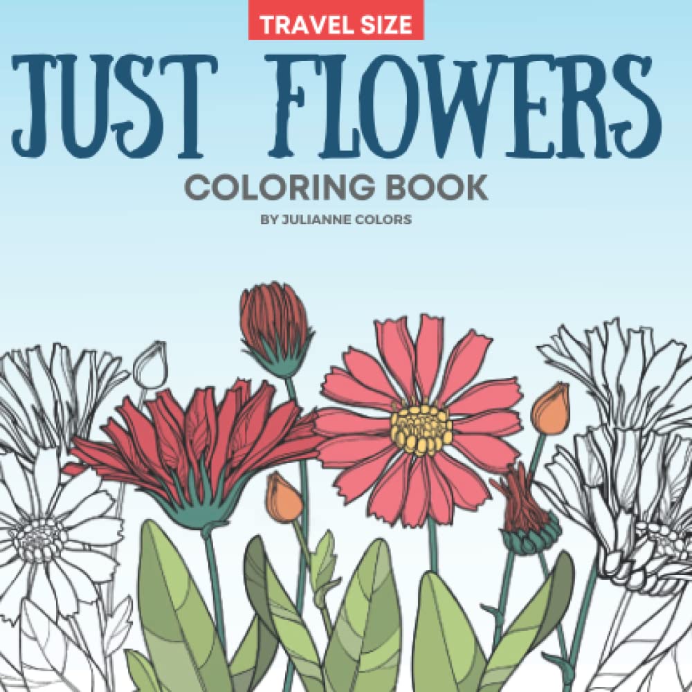 Just Flowers Coloring Book