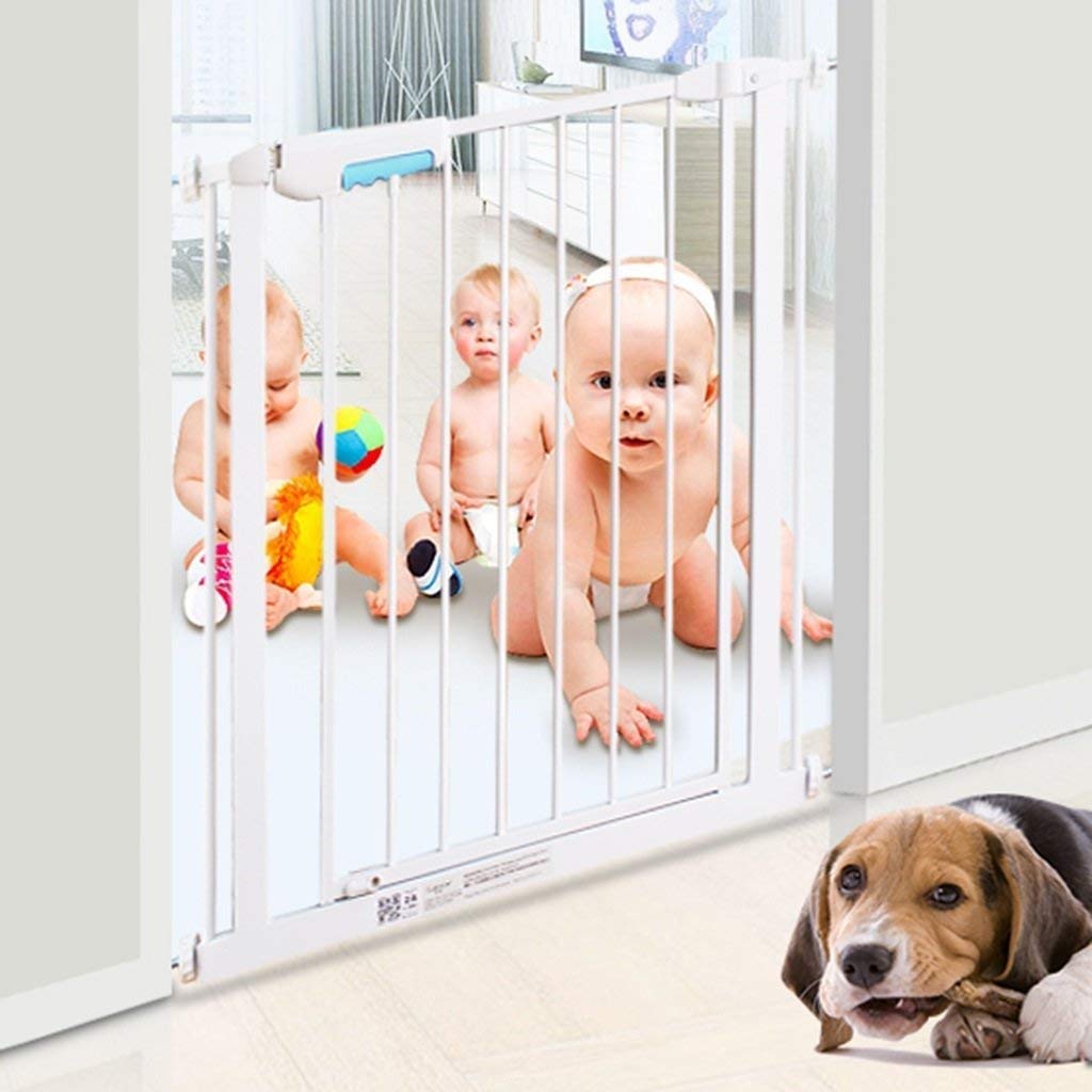 Pet Playpens Szeroki Portyk Bramka Schodowa Bramka Dla Dzieci Wytrzymała Metalowa Bramka Bezpieczeństwa Z Obsługą Jedną Ręką I Trwałością. Klatki Schodowe Montowane Ciśnieniowo/82.1-89.4Cm