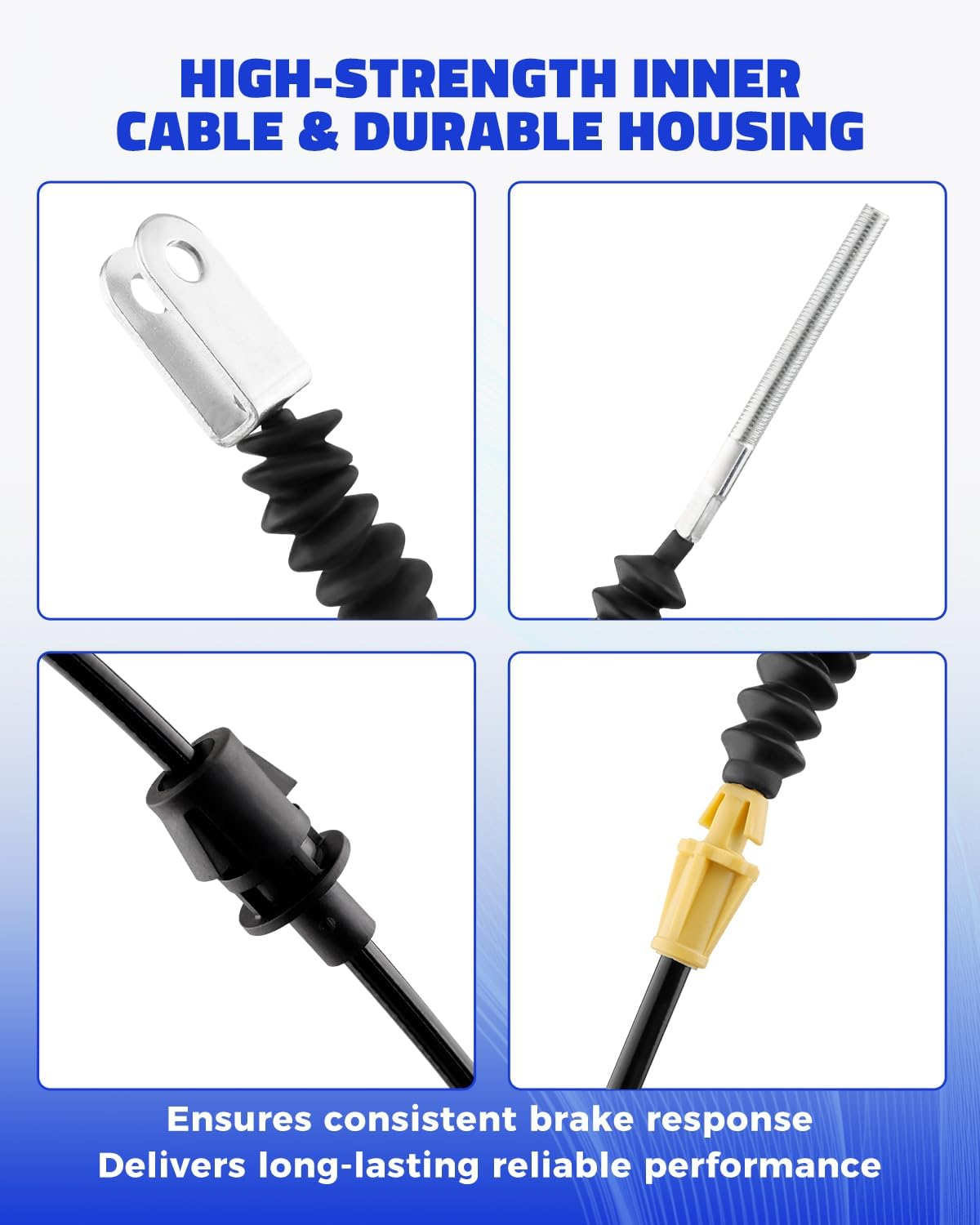 115-3585 Left Side Brake Cable Fits for Exmark Lazer Z, Lazer Z E-Series, Lazer Z S-Series, Lazer Z X-Series, Lazer Z AS Lawn Mower, Parking Brake Cable