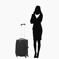 Vista 289 de Travelpro Maxlite 5 - Juego de 2 piezas de equipaje de mano de tela, expandibles con 4 ruedas giratorias, bolso blando para debajo del asiento, Negro