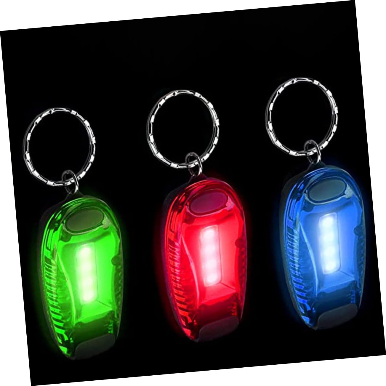 Amazon | UPKOCH 3個 ランニングライトキーホルダー キーホルダー LED