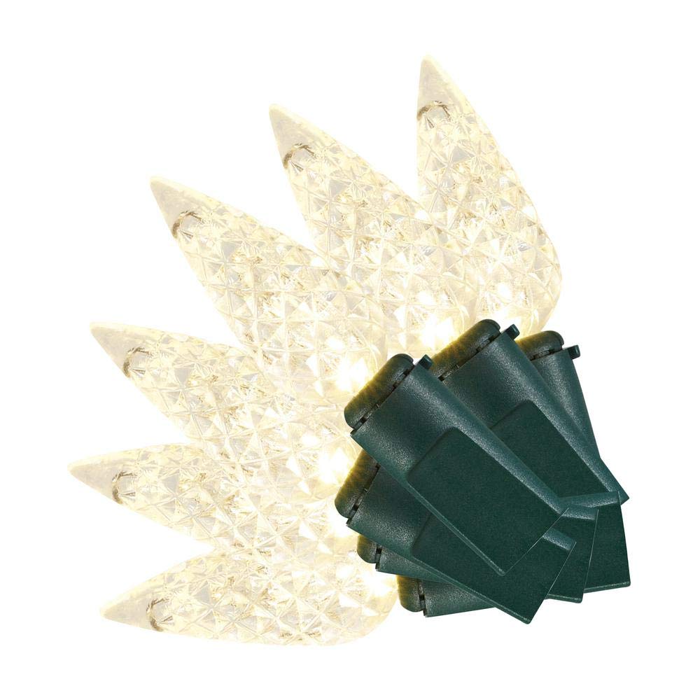 Home Accents Holiday100L LED C6 Super Bright Constant ON Warm White TY621-1715W