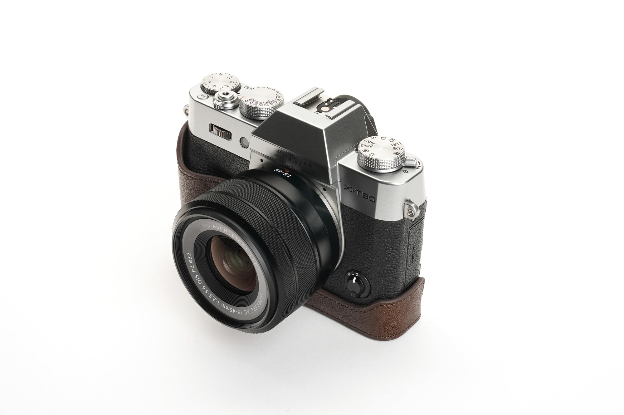 Amazon.com : Handmade Genuine Real Leather Half Camera Case Bag