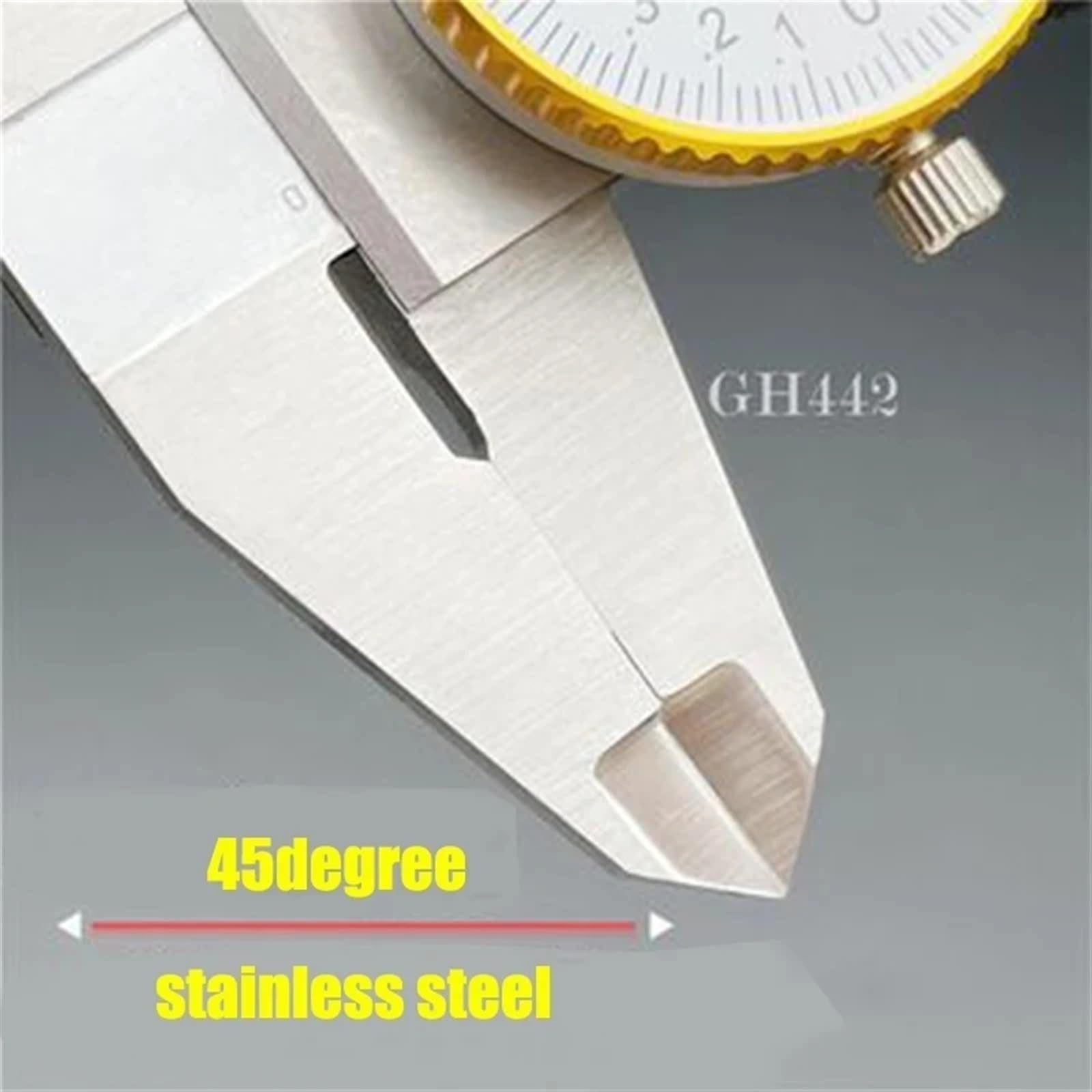 Calibradores De Esfera Metálica A Prueba De Golpes De Alta Resolución De 0,01mm/0,02mm, Calibrador Vernier De Diámetro De Profundidad De Acero Inoxidable (Size : 150mm 0.02mm)