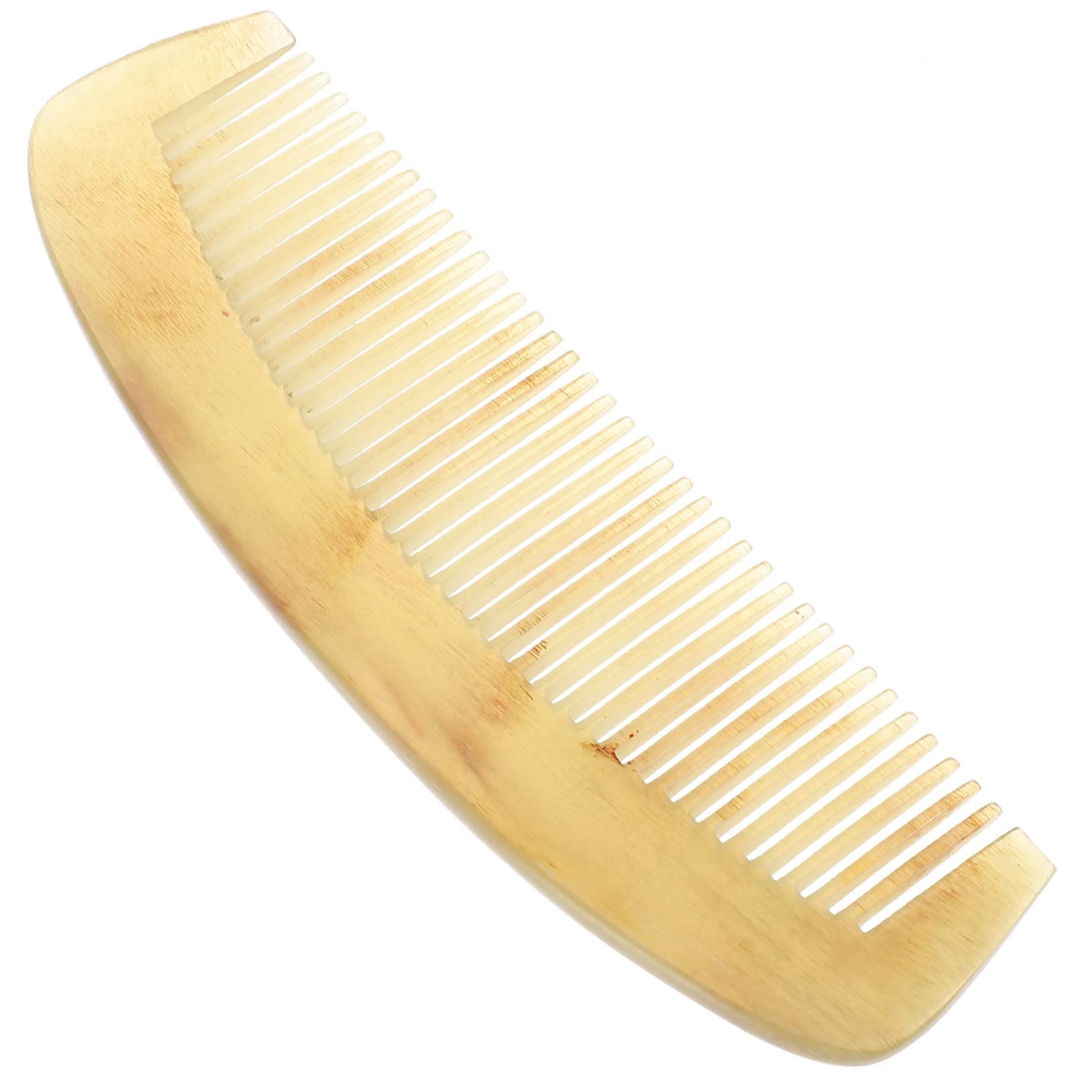 Peigne en Corne Antistatique pour Cheveux, Démêlant Femme
