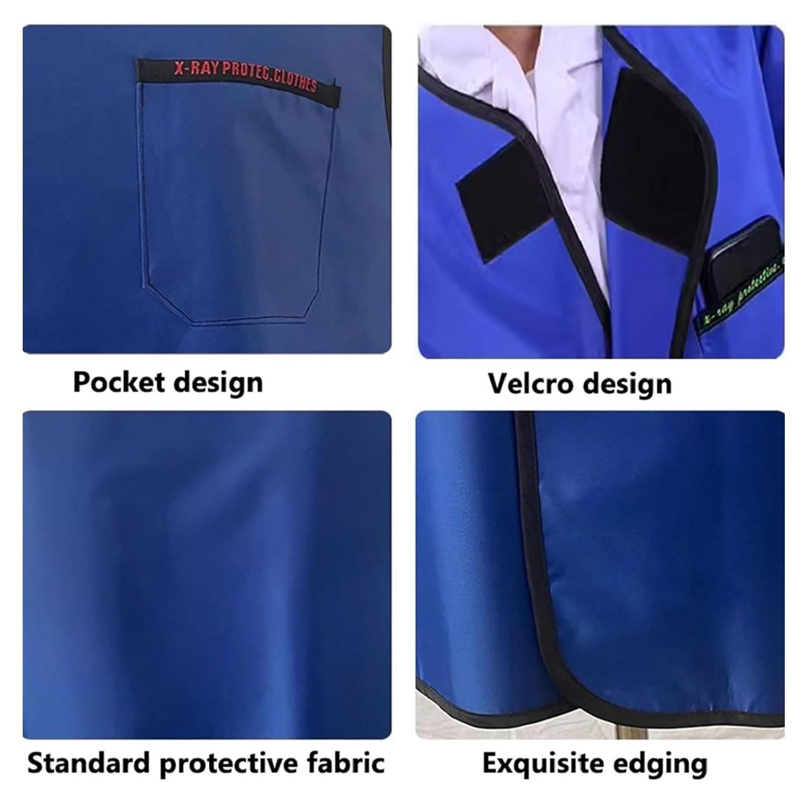 Tablier de protection radiologique en plomb 0,35 mm for adulte, gilet léger de protection contre les radiations for la radiologie dentaire et l'imagerie médicale. Vêtements médicaux(Medium)