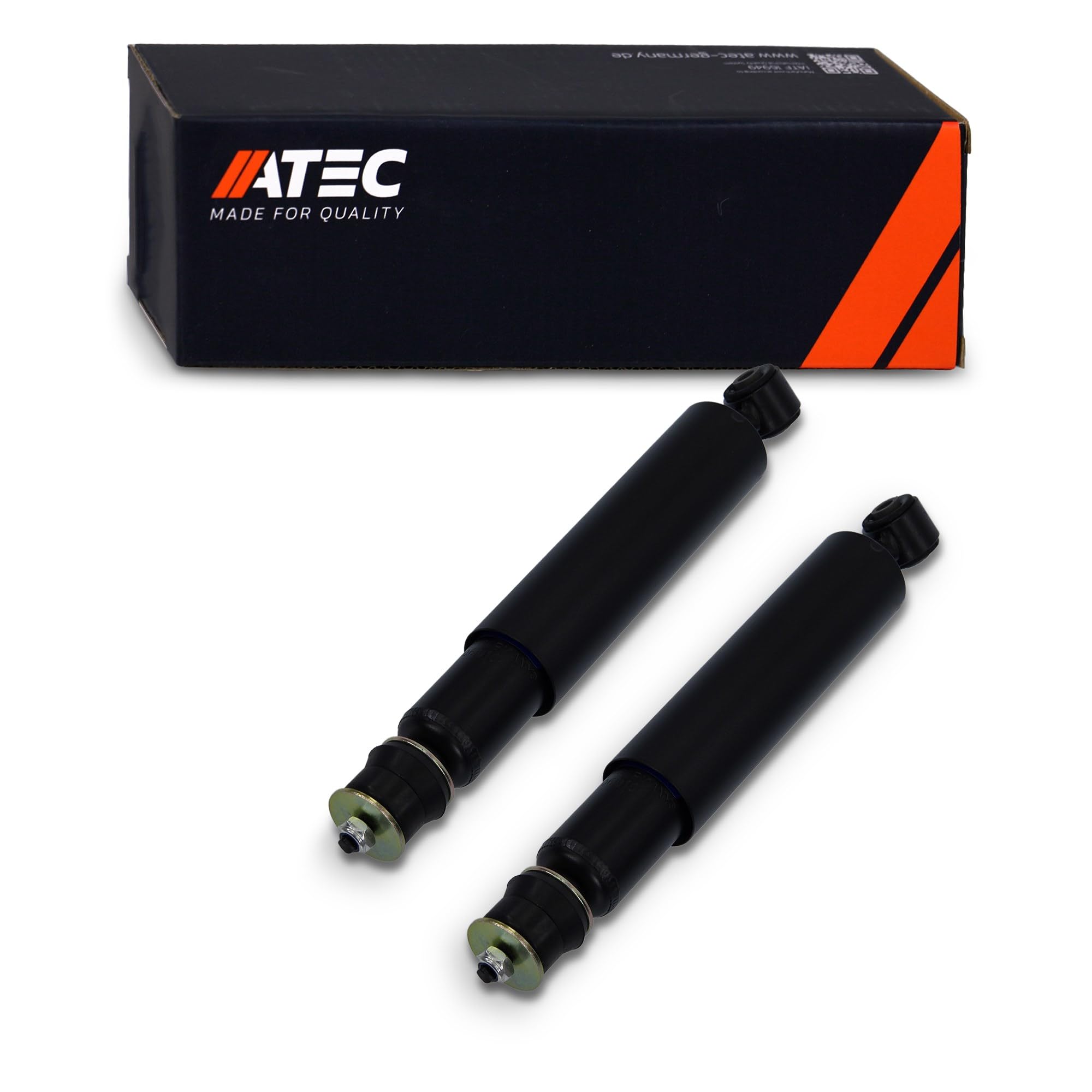 ATEC GERMANY 2x Öldruck Stoßdämpfer hinten Federbein, Kompatibel mit OPEL ASTRA F Caravan (T92), ASTRA F Kasten/Kombi (T92), KADETT D Caravan (35_, 36_, 45_, 46_), KADETT E Caravan (T85)