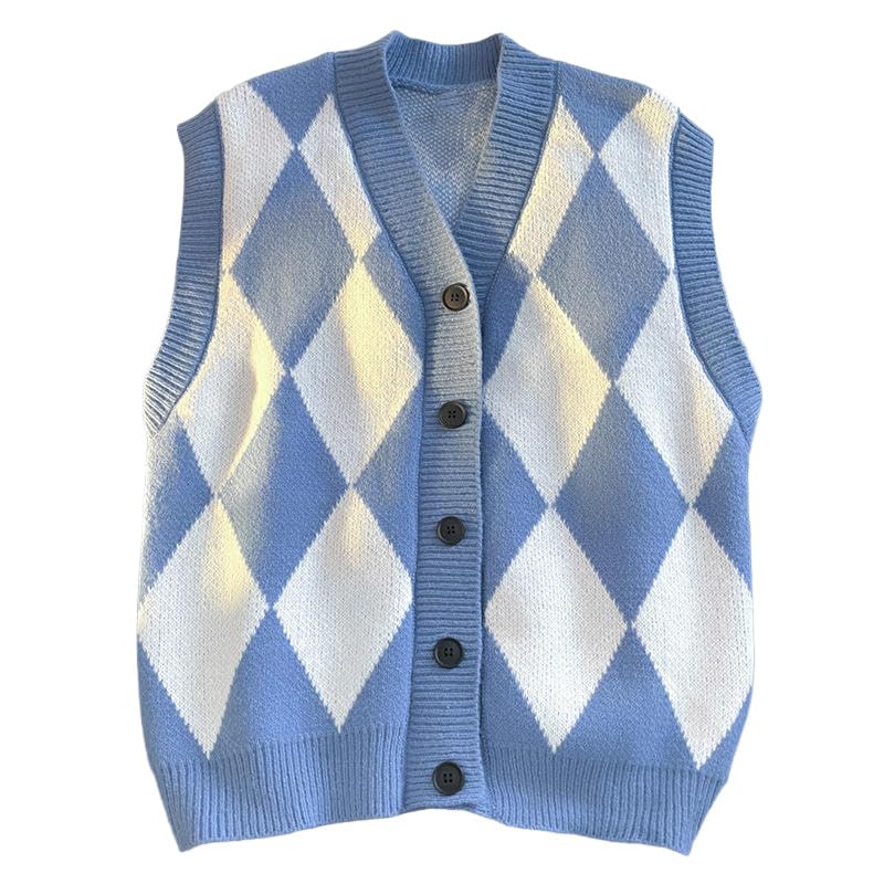 Chaleco de punto para hombre informal cuello en V sin mangas 5