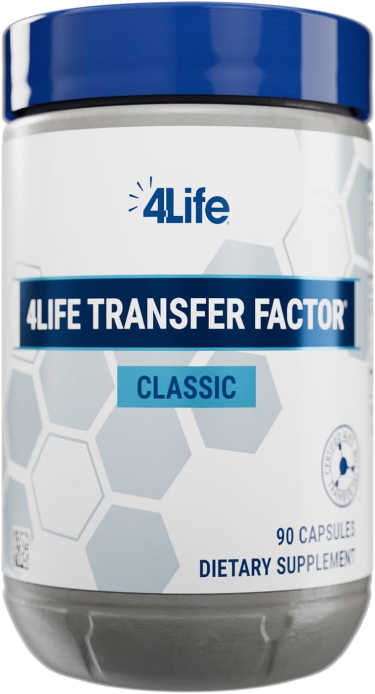 4Life Transfer Factor Classic - Immune System Support Featuring Transfer Factor from Cow Colostrum - 90 Capsules