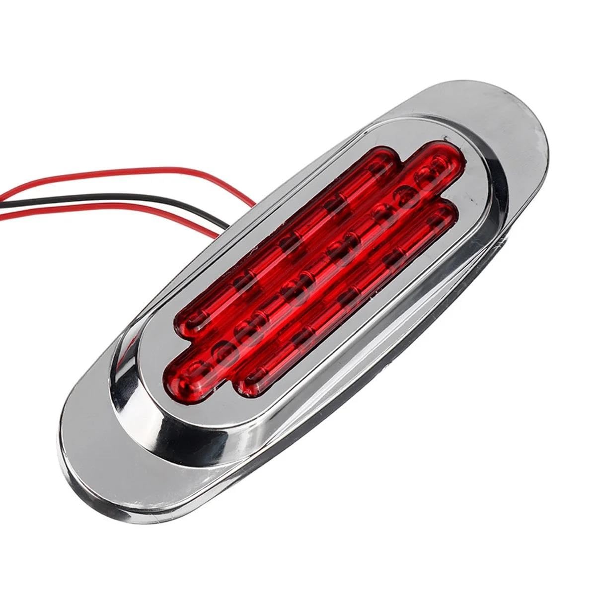 Para Camión Para Remolque 8/4X 16LED 12-24V Luz De Posición Lateral Luces Laterales De Posición Universal Ámbar Blanco Rojo Azul Verde Feu Clignotant Latéral(Red,8PCS)