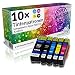 Produktbild N.T.T.® - 10 x Stück XL Tintenpatronen / Druckerpatronen kompatibel für Epson T2621-T2634 26XL