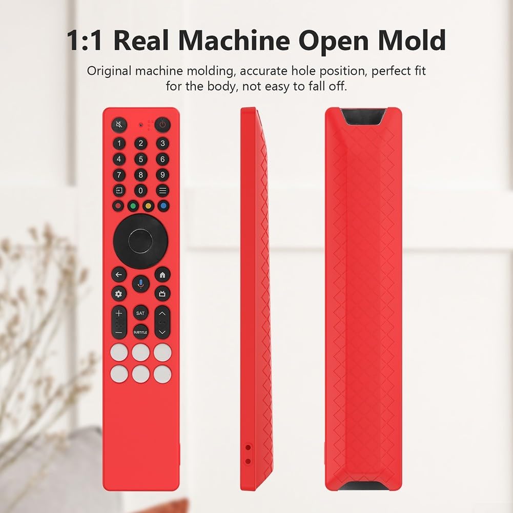 Cover in silicone per telecomando TCL RC833A che offre una vestibilità funzionale, resistenza alle cadute e compatibilità con cordino (blu)