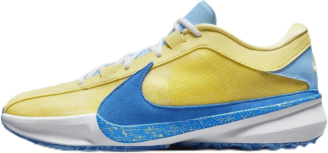 Nike Tênis de basquete masculino Zoom Freak 5, Gym Red Fir Court