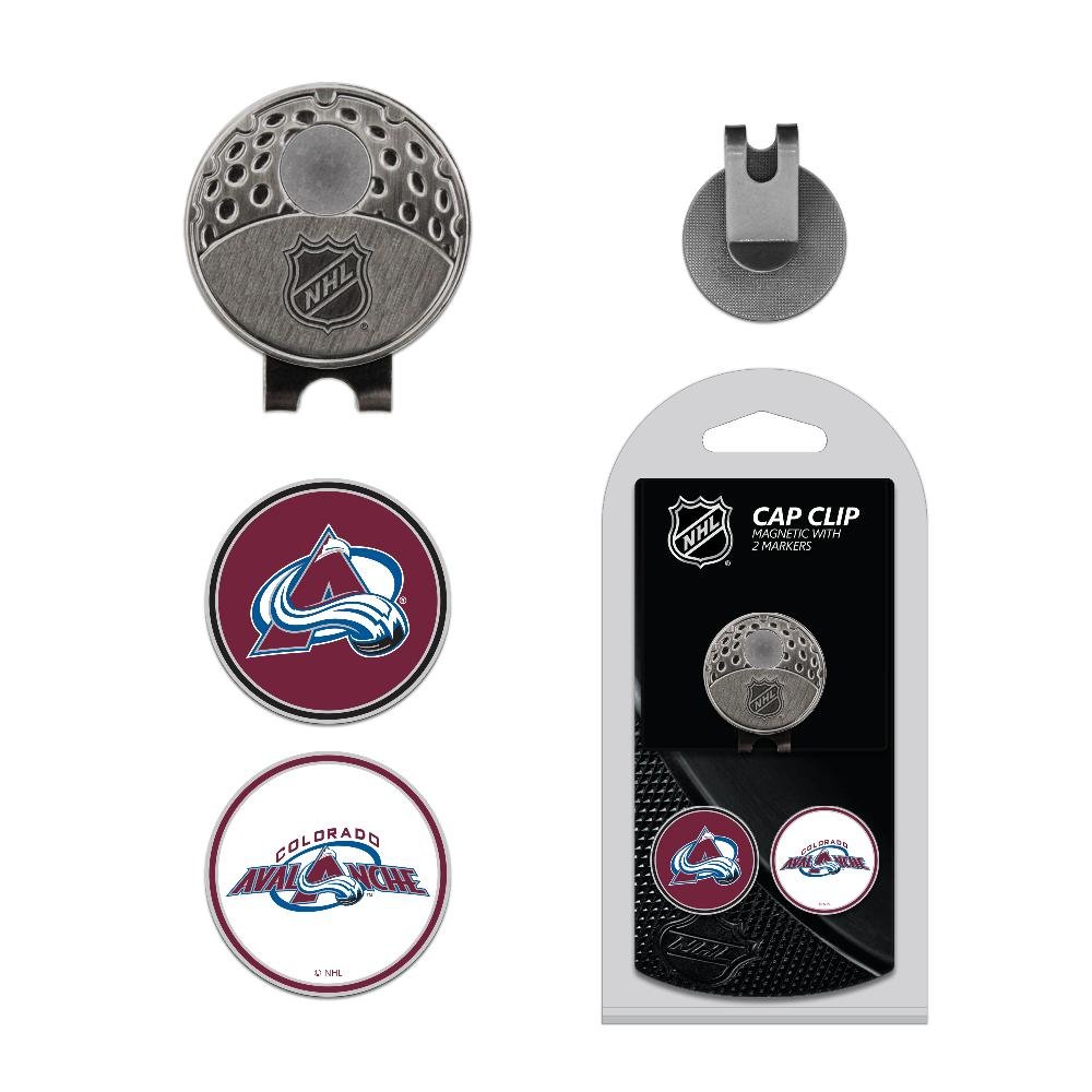 Team Golf NHL Golf Cap Clip with 2 Removable Double-Sided Enamel Magnetic Ball Markers, Attaches Easily to Hats