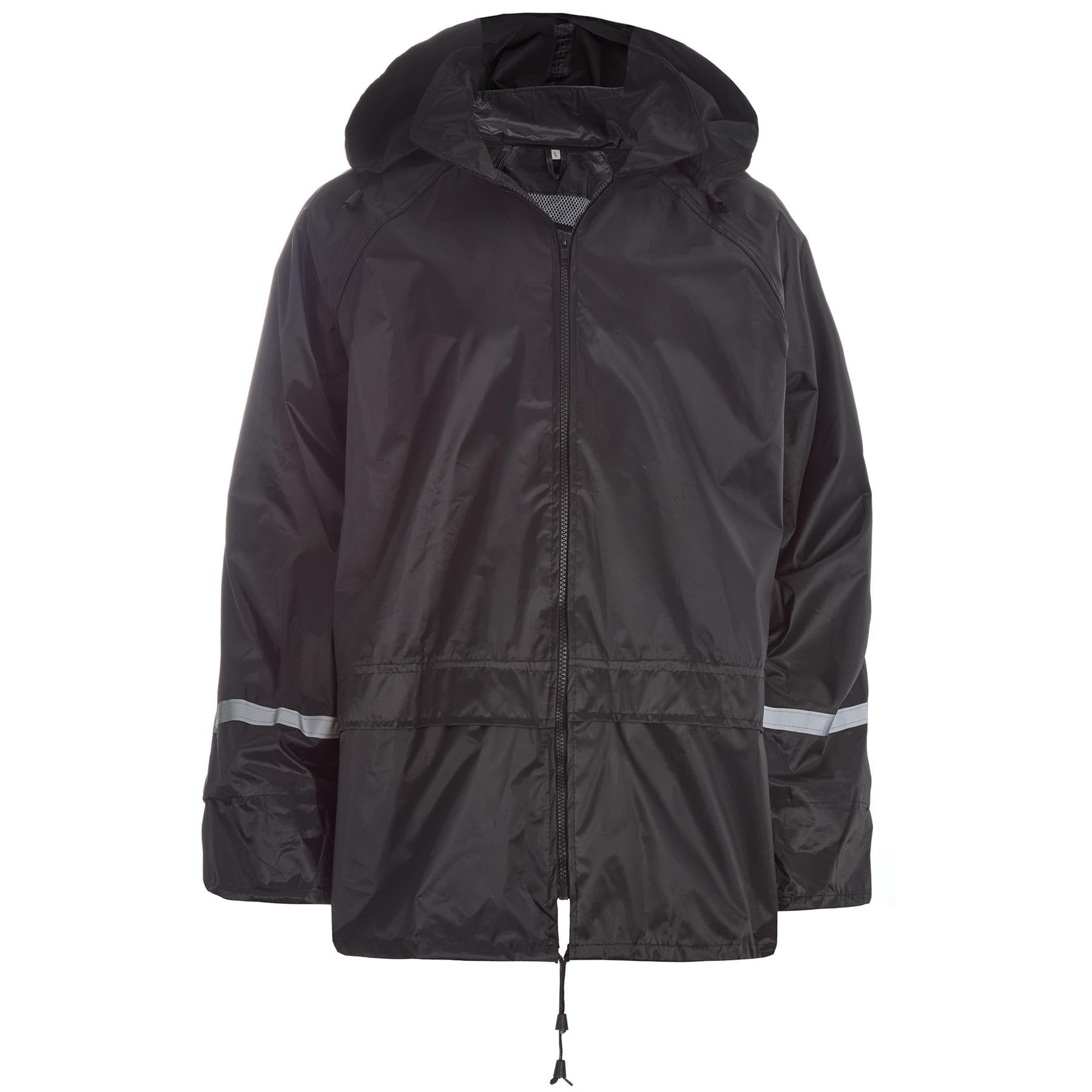 Unisex Adult Hooded Raincoat Kagouls Jacket and Trousers Set - Unisex Men and Women - Waterproof, Breathable, Lightweight Rain Set - Consists of Hood,Front zip, 2 Front Pockets and more