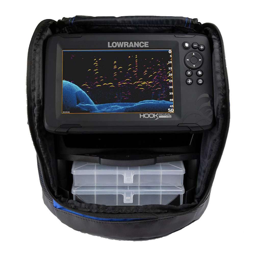 Lowrance HOOK Reveal 5", 7" and 9" Fish Finders with Transducers