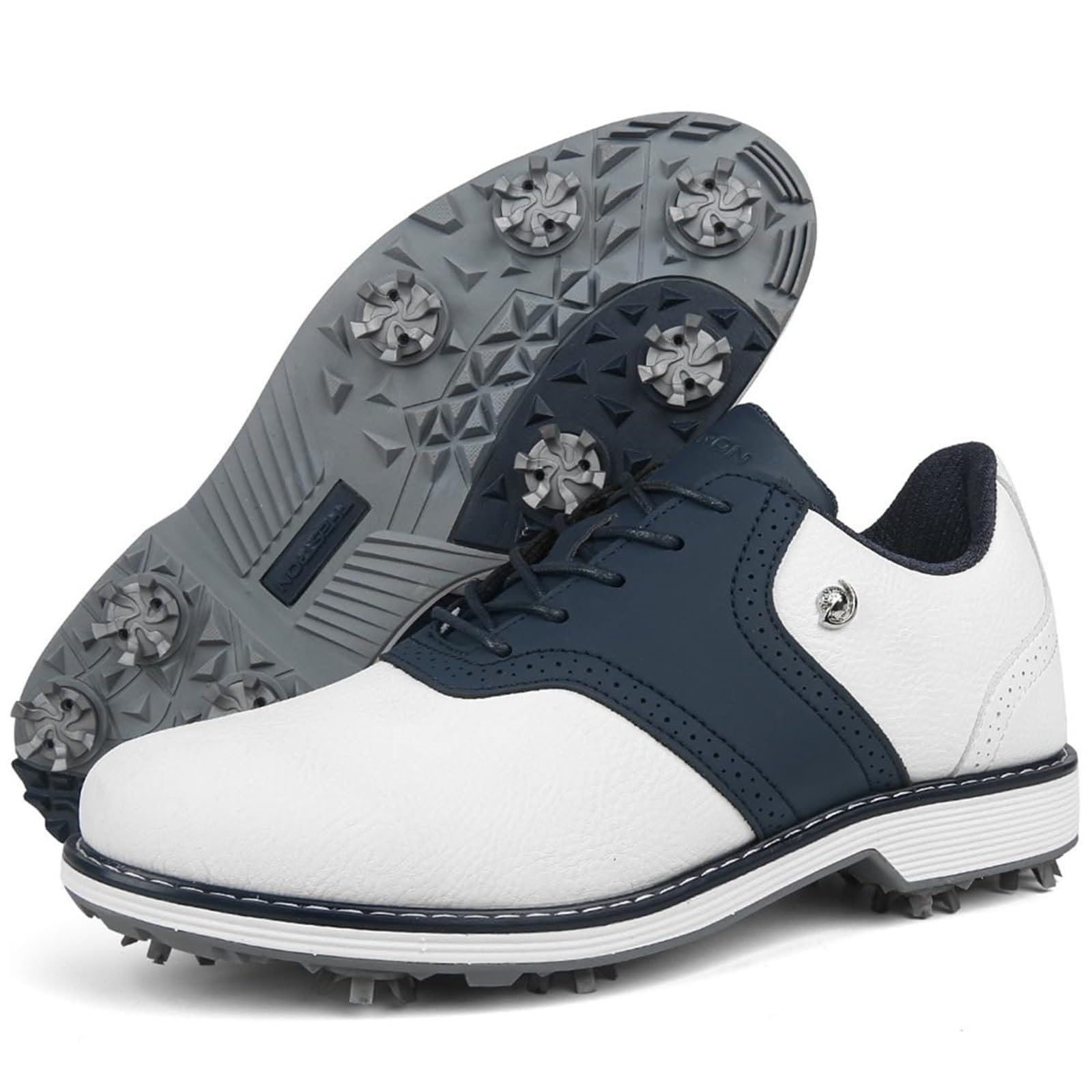 Herren-Golfschuhe, Schnürschuhe, elegant, lässig, Übergröße, Anzugschuhe